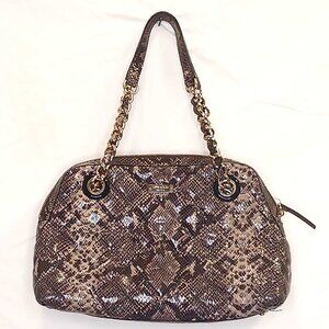 Kate Spade Mary Anne Gold Coast Snake Skin Patterned Purse